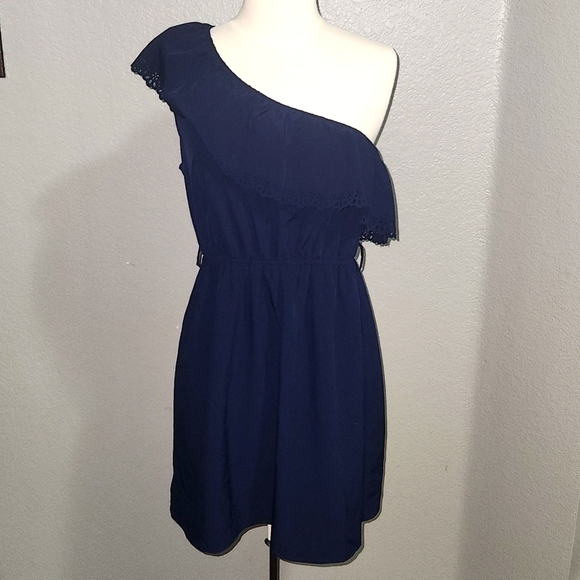 Phopsody One Shoulder Blue Lac Dress size XL - Picture 1 of 4